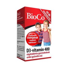 Bioco D3-vitamin 400IU rádótabletta gyerekeknek 60x