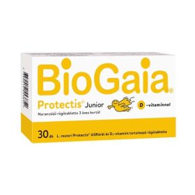 Biogaia Protectis Junior rágótabletta D-vitaminnal narancs ízű 30x