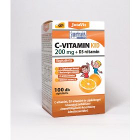 Jutavit C-vitamin Kid 200mg +D3 +csipkebogyó rágótabletta 100x