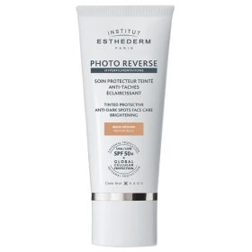Institut Esthederm Photo Reverse szinezett fényvédő hiperpigmentált bőrre SPF50+ közepes bézs 50ml