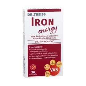 Dr Theiss Iron Energy étrend-kiegészítő kapszula 30x