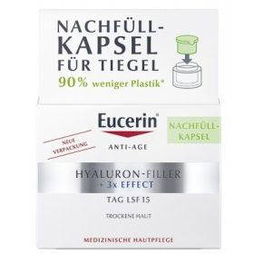 Eucerin Hyaluron-Filler ráncfeltöltő nappali arckrém öko-utántöltő 50ml