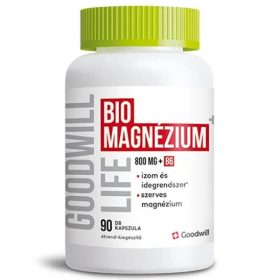 Goodwill Life Bio Magnézium +B6 étrend-kiegészítő kapszula 90x